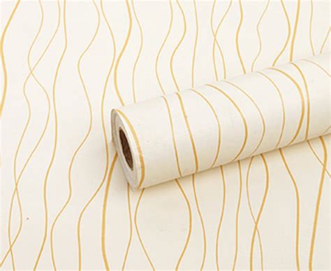 Papel Tapiz Adherible 2m X 45cm Rayas Dorado Elegante Tp36 Mercadolibre