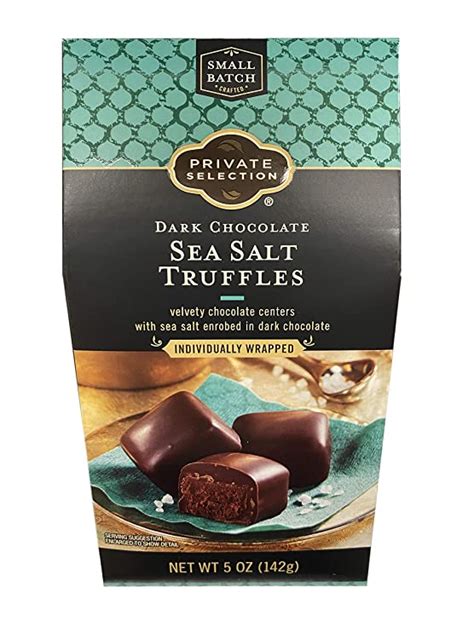 Private Selection Dark Chocolate Sea Salt Truffles 5 Oz
