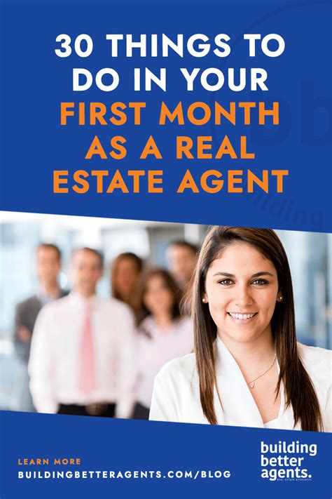 30 Things To Do In Your First Month As A Real Estate Agent Beginner