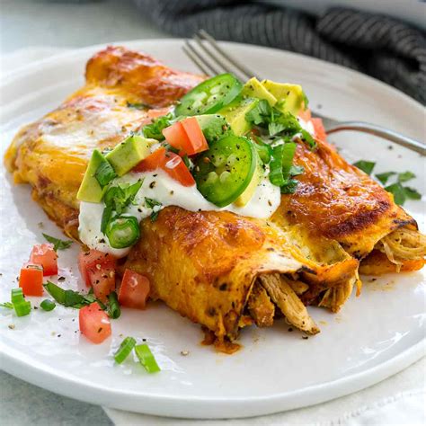 The calorie content is also lower than fried food, which helps you manage your weight and improves your health. Chicken Enchiladas Recipe - Jessica Gavin
