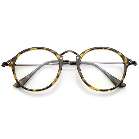 indie hipster round clear lens dapper glasses zerouv