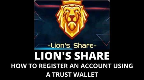 Lions Share Smart Contract How To Register Or Signup An Account Using