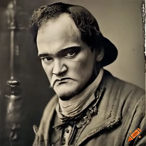 Vintage Looking Photo Of Quentin Tarantino As A Western Outlaw On Craiyon