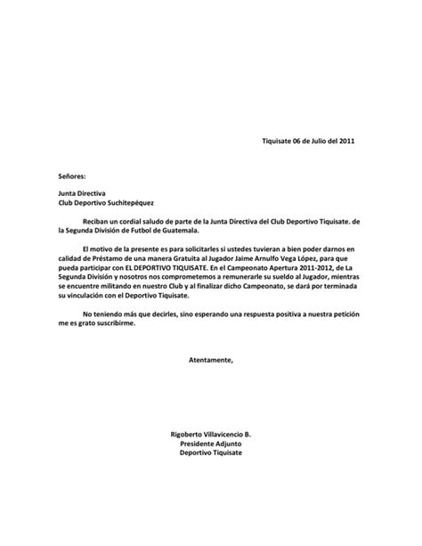 Cómo redactar una carta de solicitud a una institución pública: Carta Solicitud de Prestamo