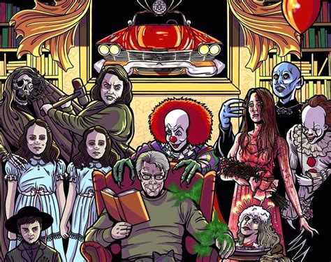 Stephen King A4 Art Print Horror Movie Fan Art Gothic Etsy Sweden
