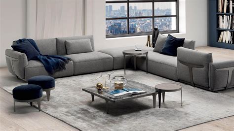 Natuzzi Italian Leather Sectional Sofa Baci Living Room