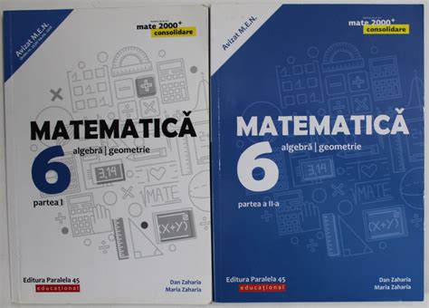 Matematica Algebra Geometrie Manual Pentru Clasa Vi A Partile