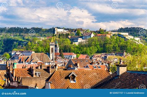 View Of The Old Town Of Besancon France Stock Image Image Of