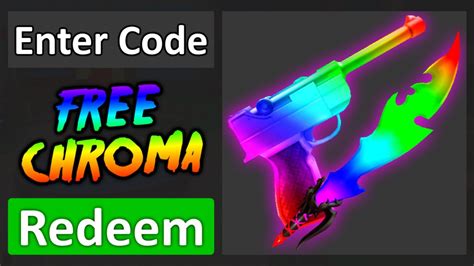Been going strong since 2017! HOW TO REDEEM FREE CHROMA GODLYS IN MM2! - YouTube