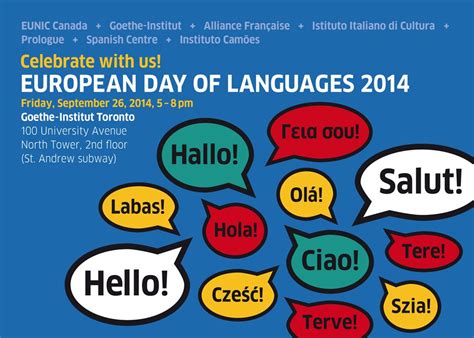 ¡hola Journée Européenne Des Langues