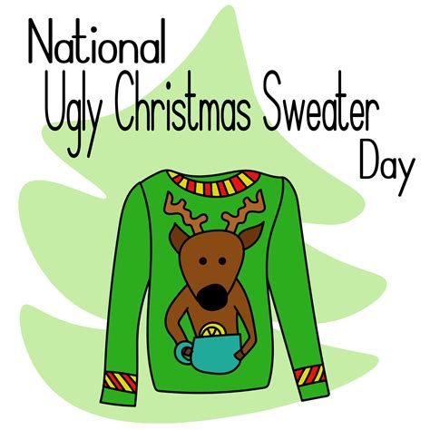 National Ugly Christmas Sweater Day Idea For Poster Banner Flyer Or