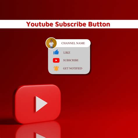 Custom Animated Youtube Subscribe Button Overlay For Intro Etsy