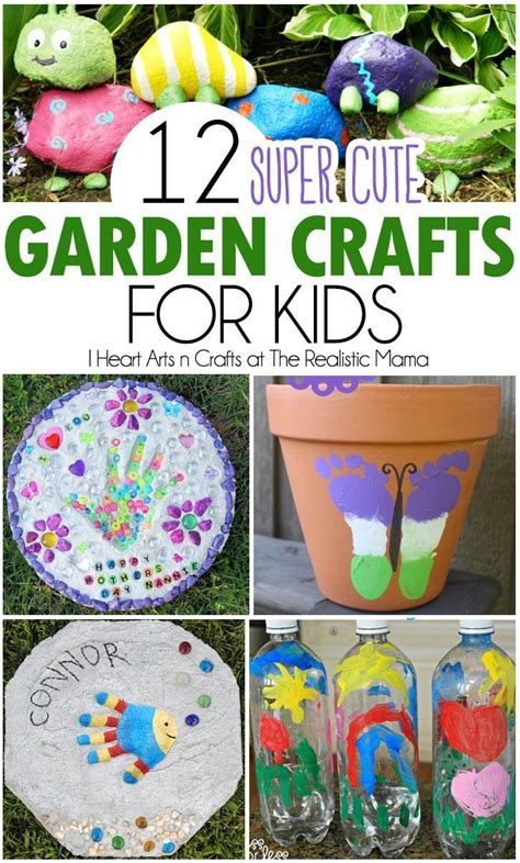 These kindergarten arts and crafts help your child learn art skills, color recognition, and patience, and many also encourage your child to learn about try some of these fabulous activities we've rounded up as our favorite summer crafts for kids. 12 Super Cute Garden Crafts For Kids | Garden crafts for ...