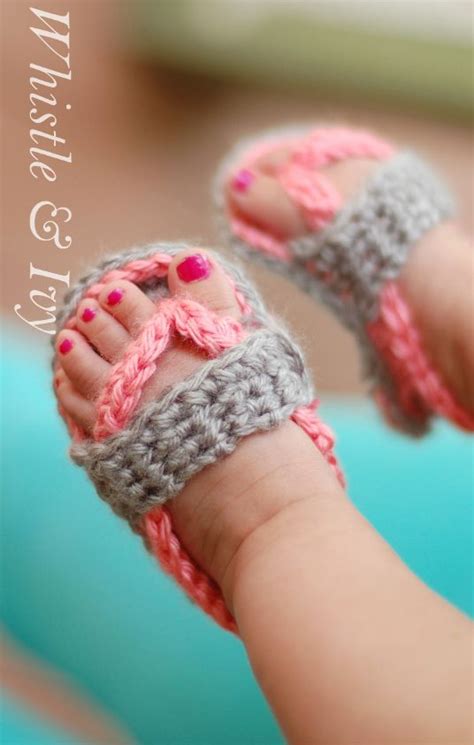 crochet baby flip flop sandals  patterns
