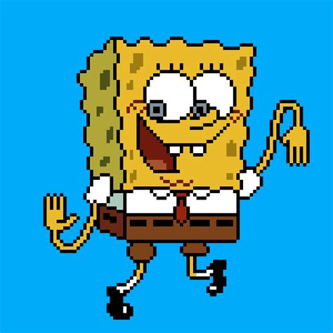 I Made A Pixel GIF Of Spongebob Dancing Similar To That Squidward