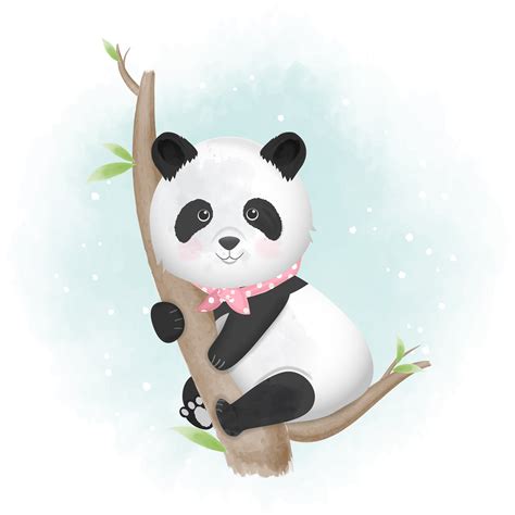 Panda Hand Drawn Animal Illustration 702372 Vector Art At Vecteezy