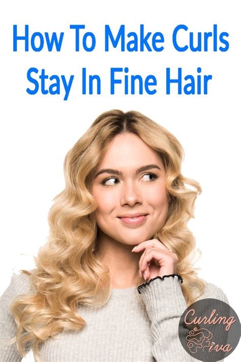 Before curling your hair, dampen your hair slightly until it is moist but not soaking wet. How To Make Curls Stay In Fine Hair | Curling fine hair ...
