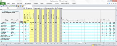 Kostenlose vorlage zum download für excel und als pdf. Excel, Urlaubsplaner 2021, 2022, viele Mitarbeiter, Auvista