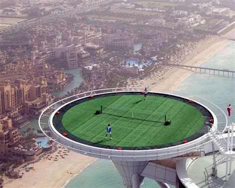 Highest Tennis Court In Burj Al Arab Tower In Dubai 15 Incredible