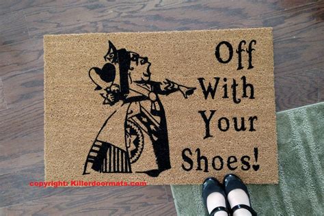 Personalized Door Mats Personalized Custom Alice In Wonderland Garden