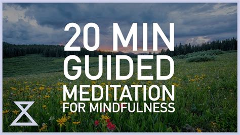 20 Minute Guided Meditation For Mindfulness Youtube