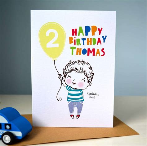 Personalised Birthday Boy Card By Rosie And Radish