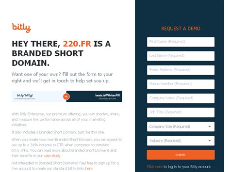 Branded Short Domain Powered By Bitly