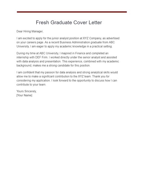 21 Fresh Graduate Cover Letter Examples How To Write Tips Examples