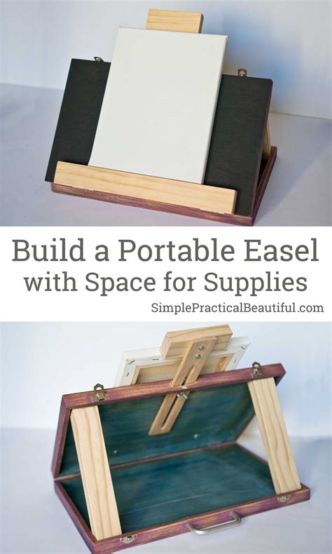 Make A Diy Portable Art Easel Out Of An Old Wood Case Simple