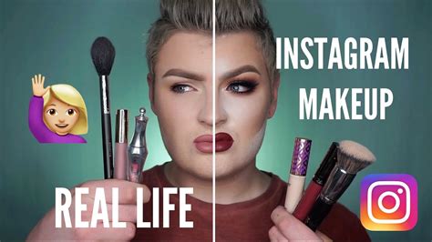 Instagram Makeup Vs Real Life Makeup Youtube