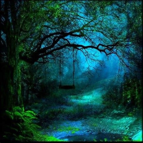 Mystical Swing Mystical Forest Art Enchanted