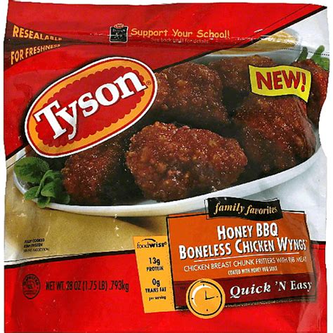 Tyson Boneless Chicken Wings Honey Bbq Frozen Foods Valli Produce International Fresh Market