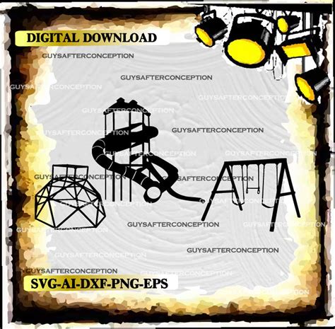 Playground Vector Image SVG Files Digital Cutting Files Ai | Etsy