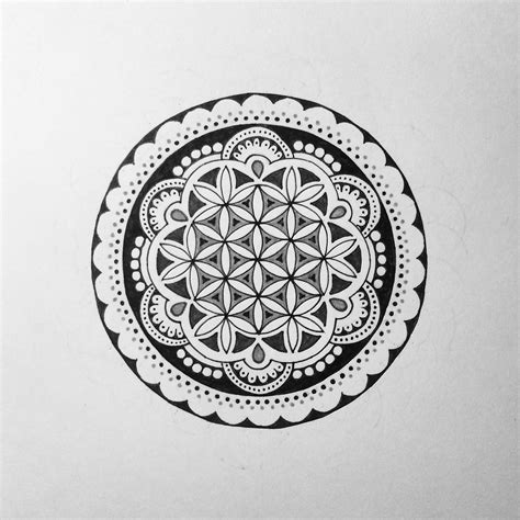 New flower of life and fruit of life tattoos. A Flower of Life Mandala Doodle I did for a tattoo design ...