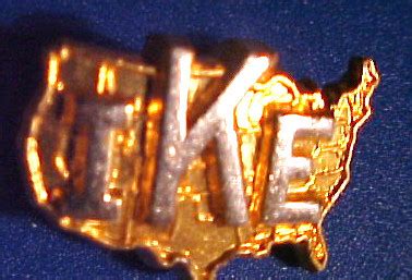 IKE MAP BROOCH Button Pin EISENHOWER Stevenson Campaign Antique Price Guide Details Page