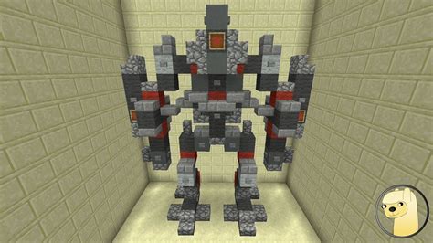 Minecraft How To Build Transformers 2 The Fallen Robot Mode Youtube