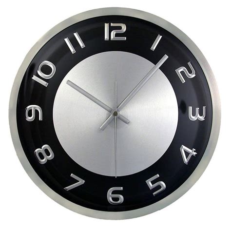 Timekeeper Products 11 34 In Silver And Black Wall Clock 300rab The