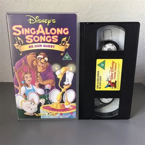 DISNEY SING ALONG Songs Vhs Video Be Our Guest Walt Disney EUR 4 58