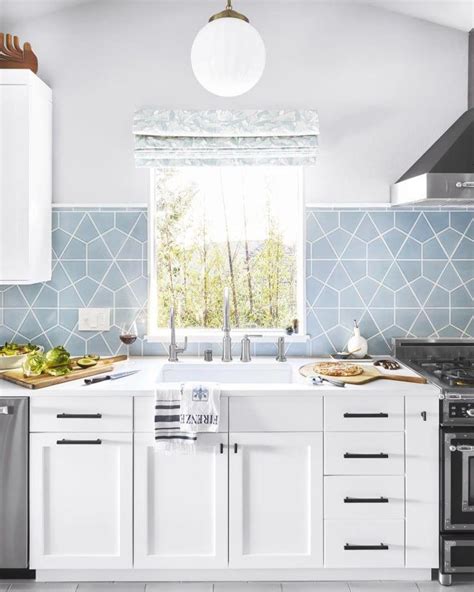 Kitchen Backsplash Ideas Light Blue Tile Backsplash Bathroomtiles
