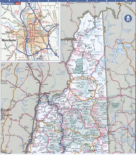 Printable Road Map Of New Hampshire Printable Maps