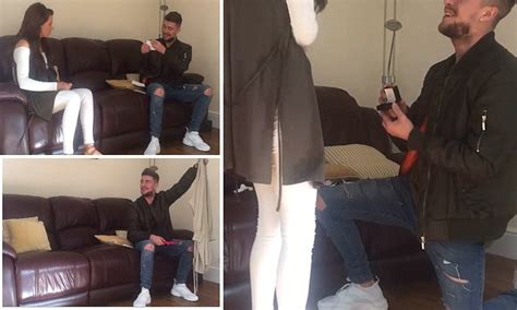 Brad Holmes Finally Proposes To His Long Suffering Girlfriend Daily Mail Online