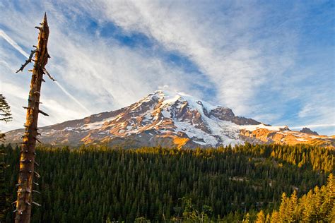 Mount Rainier Mountain Sunset Photograph By Michael Russell Pixels