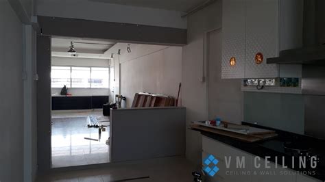 Each panel of the glass partition walls has a blind in the double glazing cavity. Kitchen Viewing Glass and Sliding Glass Door Singapore HDB ...