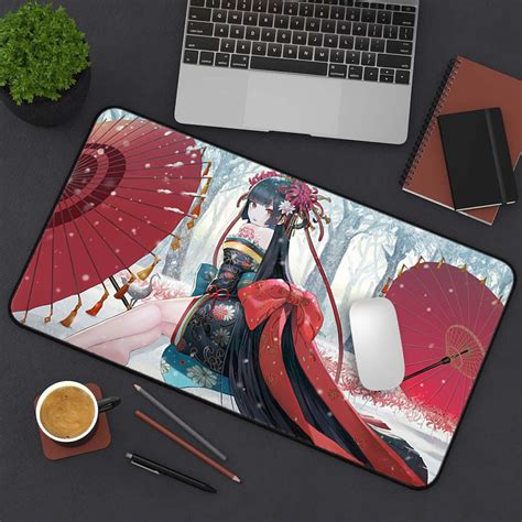 Large Mouse Pad Anime Girl Sexy Colorful Desk Mat Japan Etsy