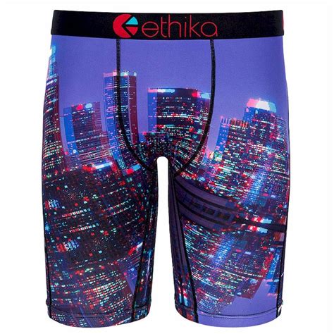 Ethika Men S The Staple Fit City Of 3d Long Boxer Briefs Underwear
