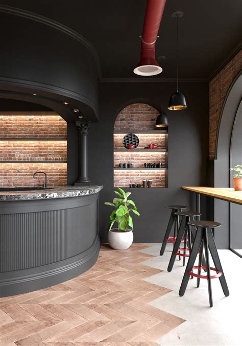 Interior Design Cafe Modern 