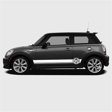 Stickers Bande Logo Laurier Mini Cooper Latéral Pour Mini