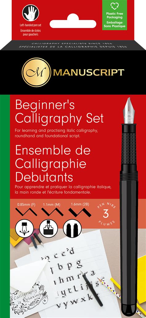 Manuscript Beginner S Calligraphy Set Left Handed Mc1236l The Online Pen Company