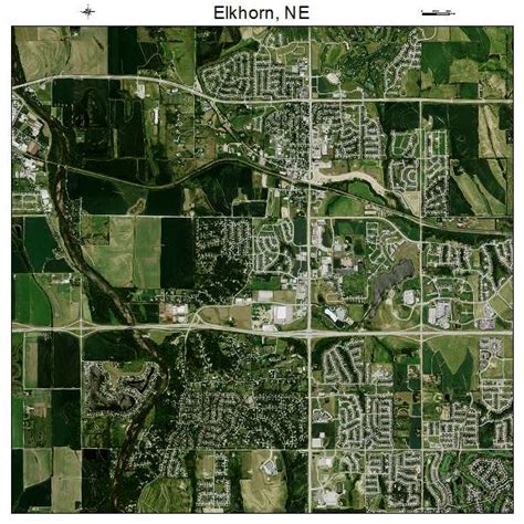 Aerial Photography Map Of Elkhorn Ne Nebraska