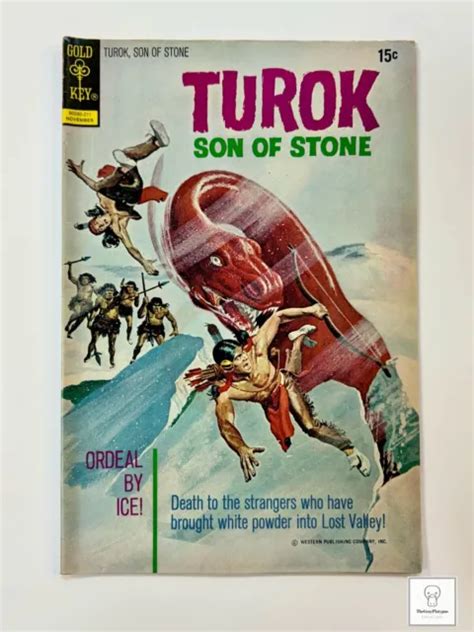 Turok Son Of Stone Vf Fn Gold Key Andar Dinosaurs